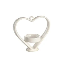 Porta Candela Smooth Cuore