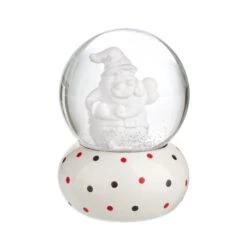 Snowglobe - Palla Di Vetro Con Neve Pois