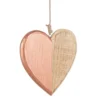 Pendaglio Natalizio Alloy Cuore In Legno