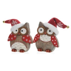 Gufo Con Cappuccio 15cm