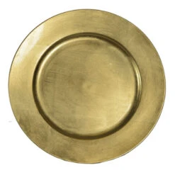 Piatto Plastica Oro 33cm