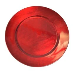 Piatto Plastica Rosso 33cm