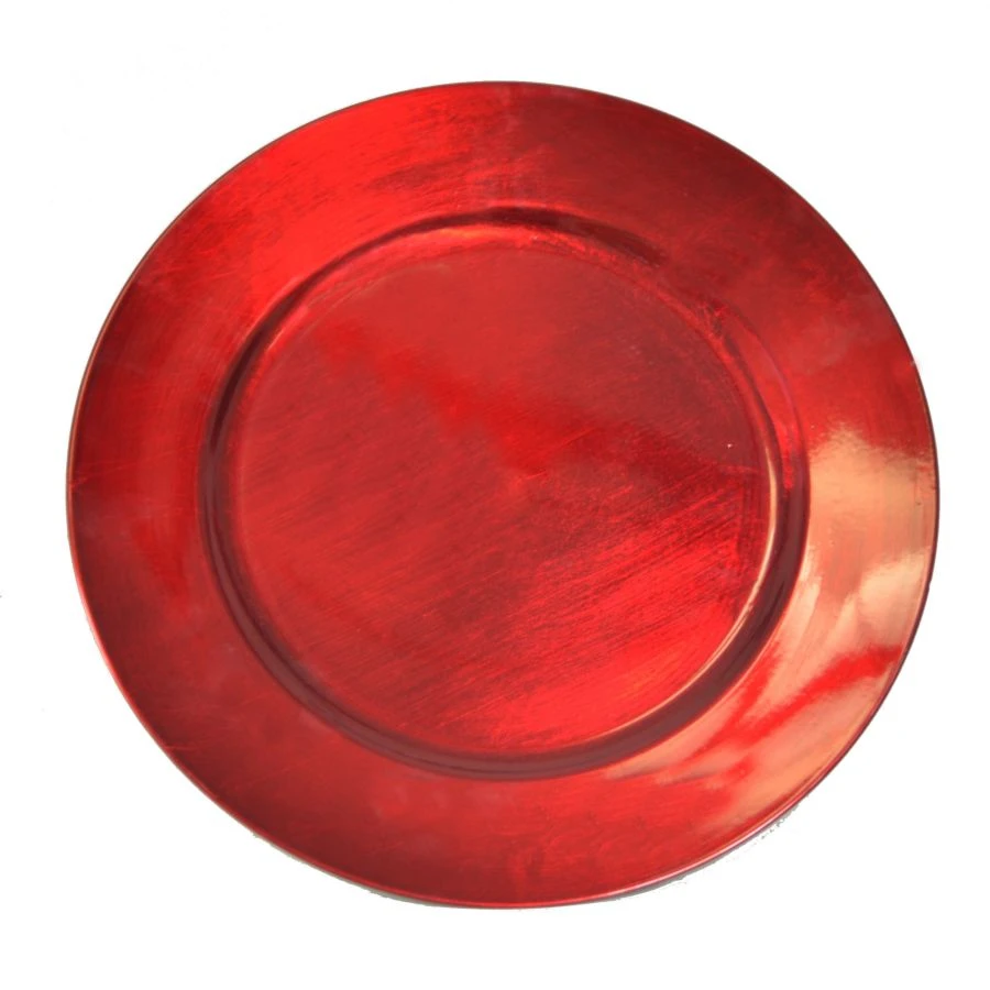 Piatto Plastica Rosso 33cm 1 Piatto Plastica Rosso 33cm