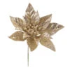 Pick Decorazione Floreale Stella Di Natale Classica - Champagne