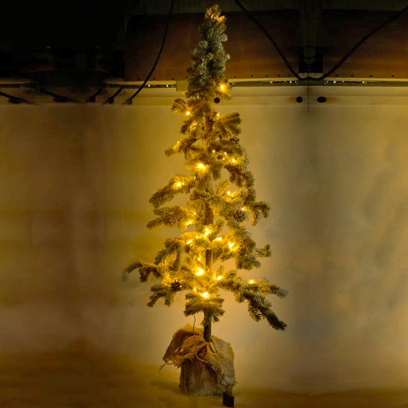 Albero Di Natale Innevato Con Led 65 Cm 2 Albero Di Natale Innevato Con Led 65 Cm - immagine 2