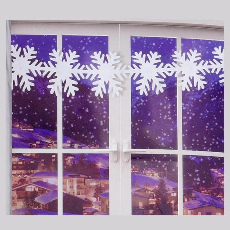 Ghirlanda Fiocco Di Neve 1 Ghirlanda Fiocco Di Neve