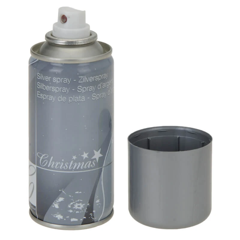 Spray Argento Per Decorazioni Natalizie 150ml 1 Spray Argento Per Decorazioni Natalizie 150ml