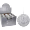 Pallina Natalizia 150mm Glitter Argento