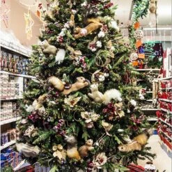 Scoiattolo Con Pigna 45cm -Negozio Di Decorazioni Natalizie 0032706 scoiattolo con pigna 45cm