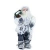 Babbo Natale Con Vestito Bianco 60 Cm
