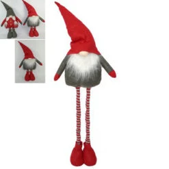 Gnomo Di Natale Con Gambe Estensibili 130cm