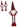 Gnomo Di Natale Con Cappello Scozzese 95cm