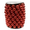Filo Decorativo Natalizio Perle 500cm Rosso