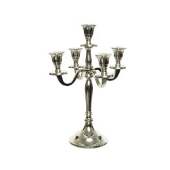 Candelabro 5 Bracci Alluminio 29,5cm