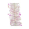 Filo Decorativo Natalizio Con Stelline 270cm Bianco Rosa