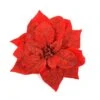 Addobbo Floreale Stella Di Natale 25cm Rosso