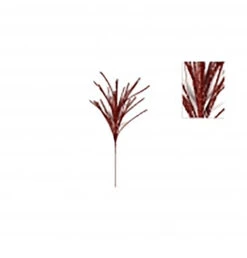 Addobbo Floreale Ramo Decorativo Pendente 70cm Rosso