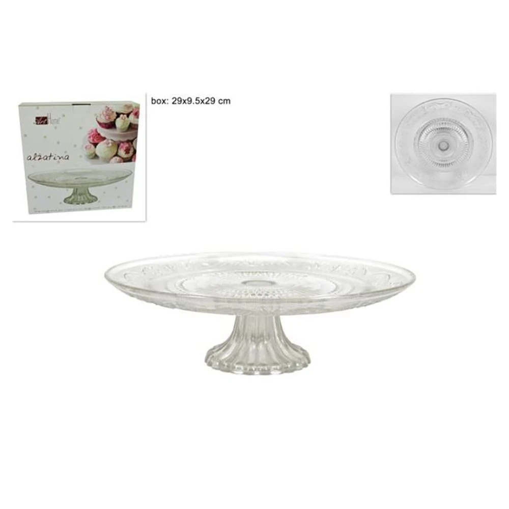 Alzatina Vetro 29cm 1 Alzatina Vetro 29cm