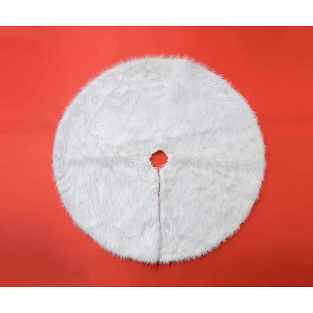 Copri Base Albero Di Natale Pelliccia 80cm Bianco 1 Copri Base Albero Di Natale Pelliccia 80cm Bianco