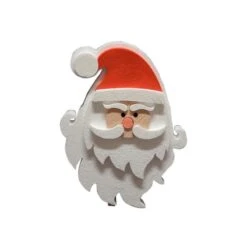 Viso Di Babbo Natale In Polistirolo 40cm