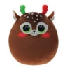 TY Peluche Cuscino Squish A Boos Renna Natalizia Minx 33cm