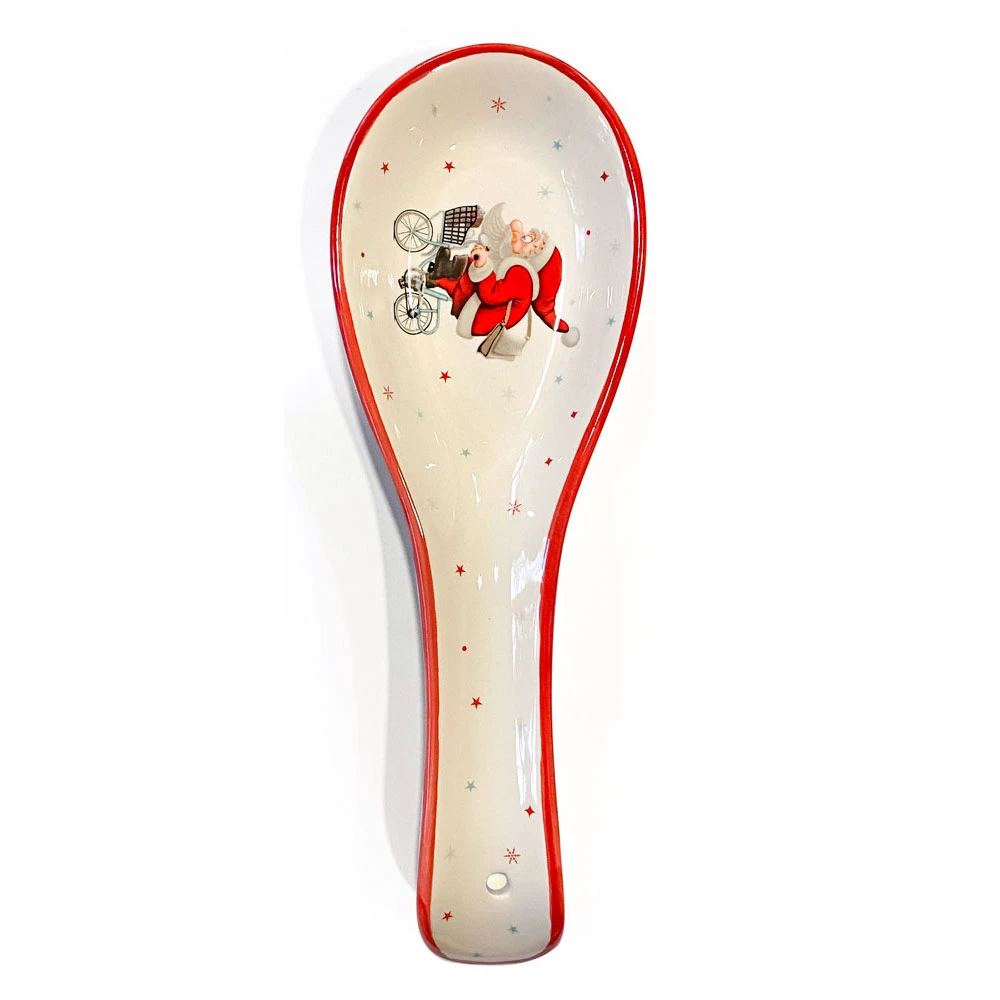 Villa D'Este Poggia Mestolo Natalizio In Ceramica 2 Villa D'Este Poggia Mestolo Natalizio In Ceramica - immagine 2